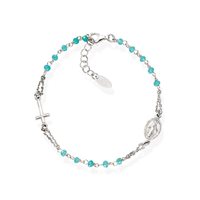 Bracciale Amen Donna Rosari in Argento Cristallo BRO25BT3 - BRO25BT3